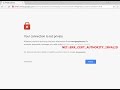 Fix Your Connection is not private NET:ERR_CERT_AUTHORITY_INVALID Error (100% Fix)