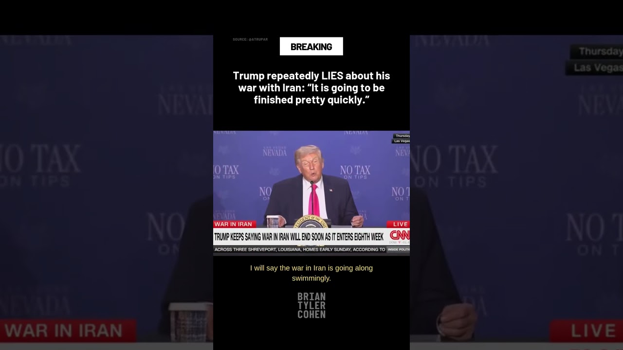Trump repeatedly LIES about his war with Iran: “It is going to be finished pretty quickly.”