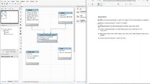 create a relationship between the tables in a normalized database created