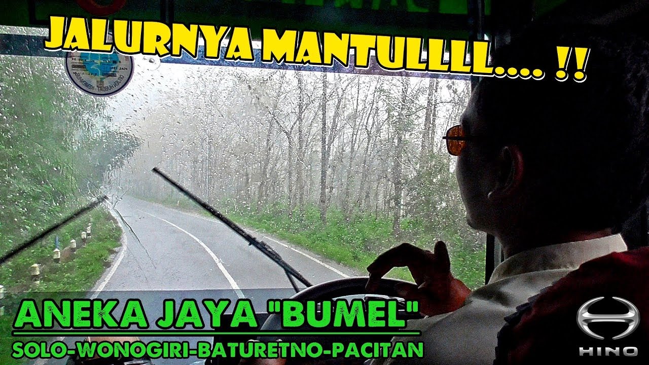 SERU !! SOLO KE PACITAN VIA BATU NAIK ANEKA JAYA EKONOMI NON AC / BUMEL