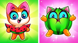 Don’t Overeat!  Eat Healthy, Baby! || Funny Kids Cartoons by PurrPurr Tails