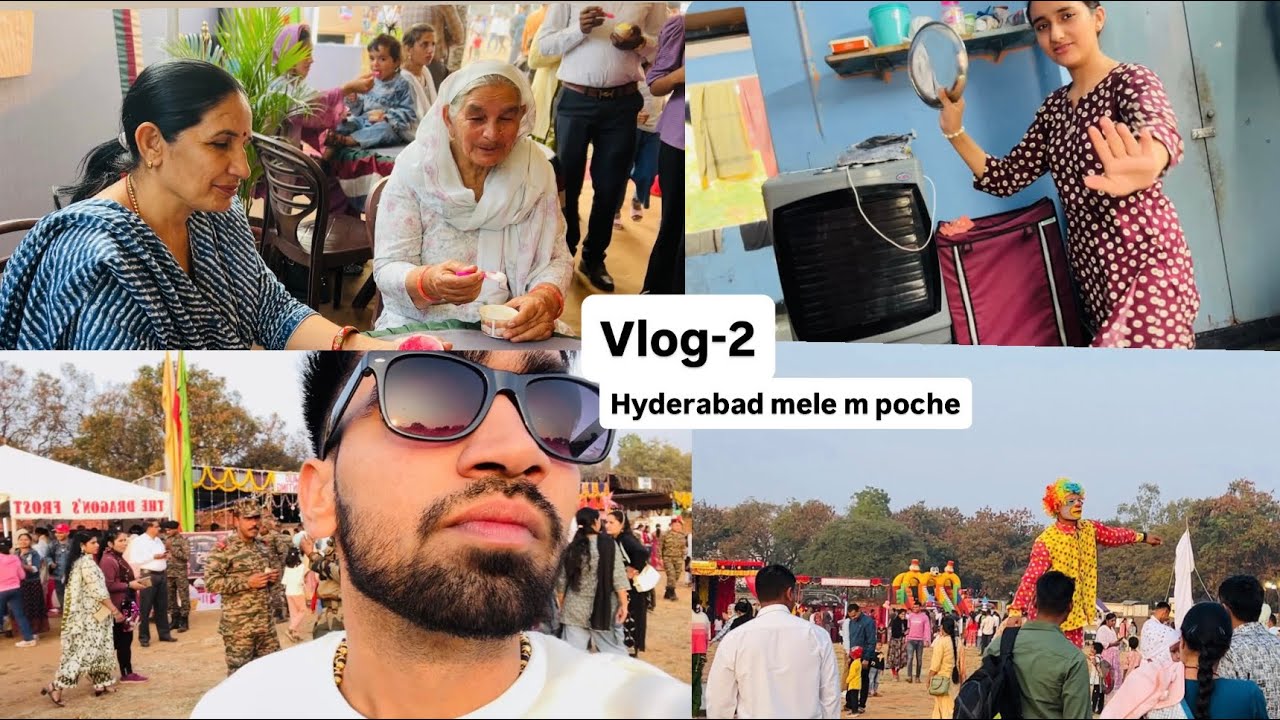 1 day of Hyderabad 😍mele m poch gye 
