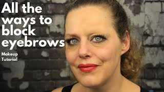 All the ways to block eyebrows | Block eyebrows with wax | Block eyebrows with glue | SchminkenGrime