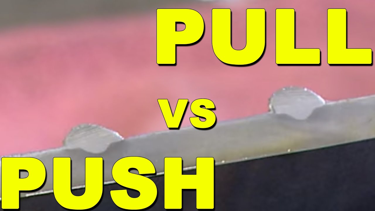 MIG Welding Technique Push vs Drag Part 2 Test YouTube