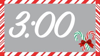 3 Minute Candy Cane Timer (Sleigh Bells at End)