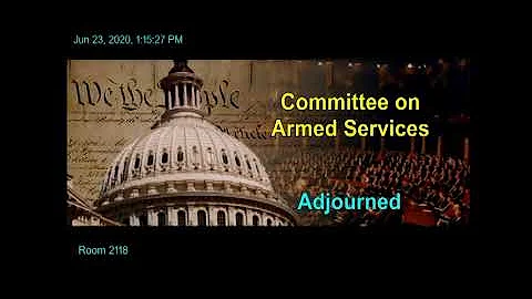 20200623 MLP Subcommittee Markup of H.R. 6395 - National Defense Authorization Act for FY21