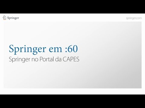 Springer em :60 - Springer no Portal da CAPES