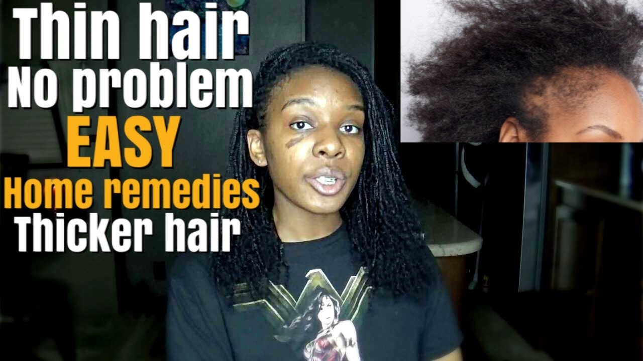 How To Get Thick Hair Homemade Hair Thinning Remedies Youtube