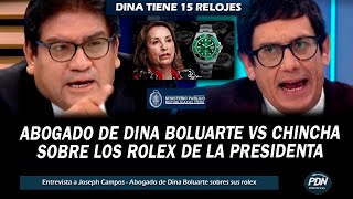 ABOGADO DE DINA VS JAIME CHINCHA: SOBRE LOS ROLEX DE LA PRESIDENTA | LA FISCALIA INCIO DILIGENCIAS