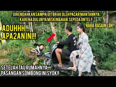 PRIA SUKSES DIRENDAHKAN SAMPAI DITABRAK KARENA NAIK SEPEDA ONTEL SAAT BERTEMU MANTAN YANG MATRE!!