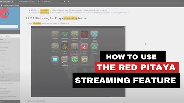 How to use the Red Pitaya streaming feature