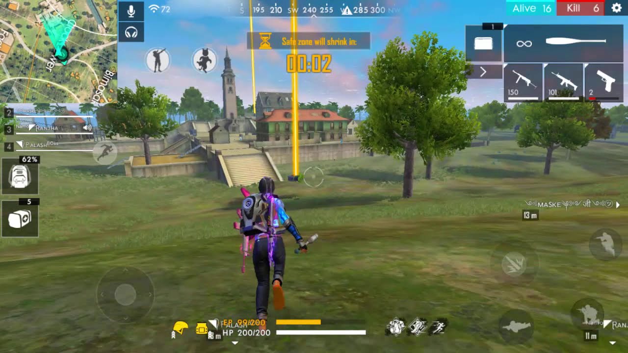 Increasing Camping Level In Free Fire Ff Live Gameplay Youtube