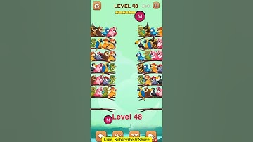 #bird #sort 2 #color #puzzle #level 48 #birdsort #colour #gaming #viral #trending #shorts #solution