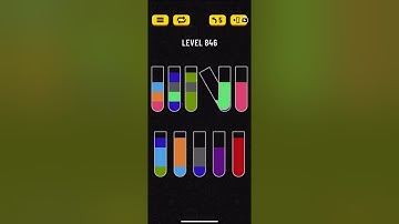 Water sort puzzle level 846