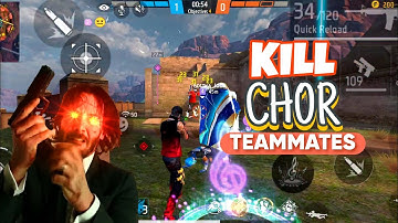 FREE FIRE CS RANK KILL CHOR TEAMMATES 😡||FREE FIRE CS RANK PUSHING GAMEPLAY 🔥💯