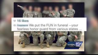 National Guard investigating photos posted by Funeral Honor Guard member