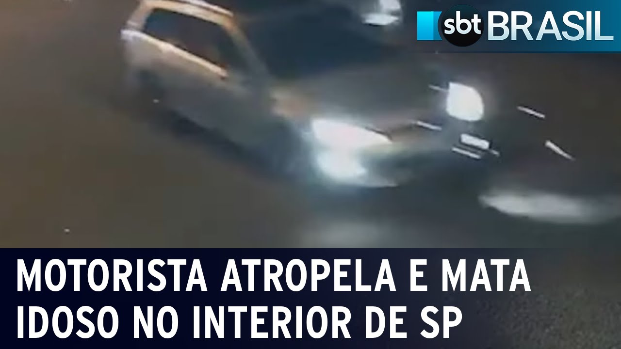 Carro em alta velocidade atropela e mata idoso em São Paulo | SBT Brasil (25/07/22)