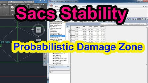 Setup Damage Zone in SACS Stability - Naval Architect For All