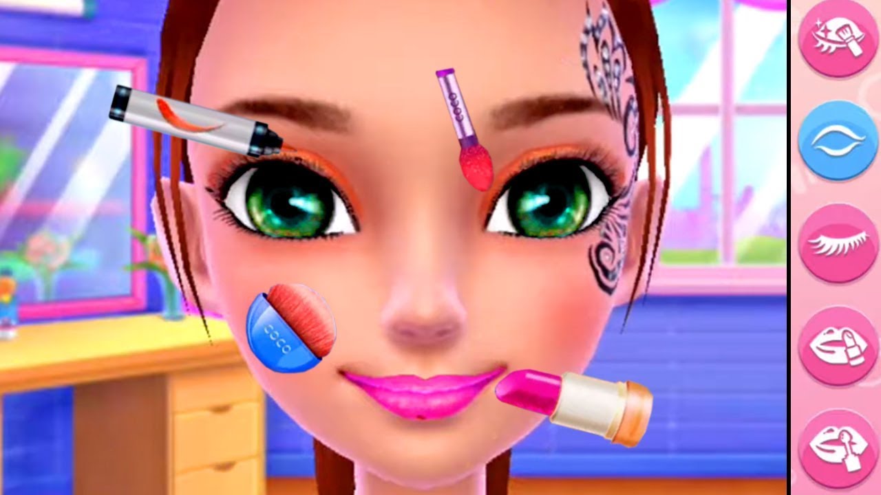 Juegos de Maquillaje Para Chicas - Chica Activa Baila #2 - Para Niñas - YouTube