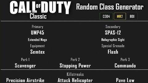 MW2 - Wasteland Free-For-All (30-4) Random Class Generator #5 [2020]