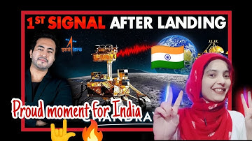 INDIAN Reacts to CHANDRAYAAN-3 Sends First Signal On EARTH After Landing | Pragyaan Rover On Moon