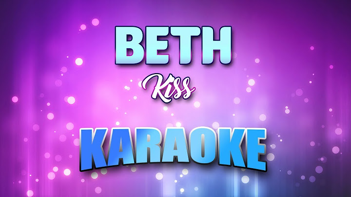 Beth Karaoke version - Karaoke performance video thumbnail