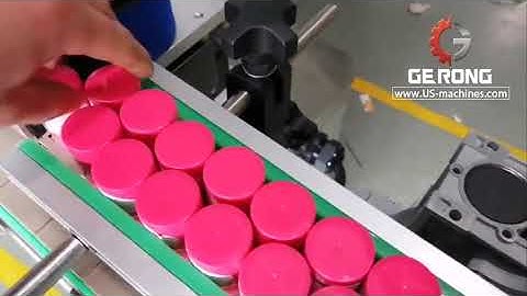 Bottle cap labeling machine cap spacing feeding high speed labeling machine