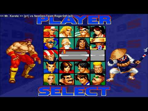 Fightcade 👊 Real Bout Fatal Fury Special 👊🏽 Mr.Karate 🇧🇷 Vs NeoGeo-Team Roger2df 🇧🇷