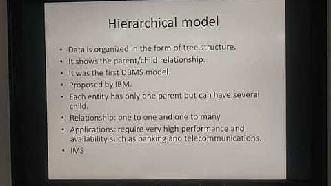 Database models( CS 207 ) by Manish Kumar Kakhani