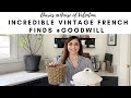 INCREDIBLE Vintage FRENCH FINDS @  Goodwill & More this Week!