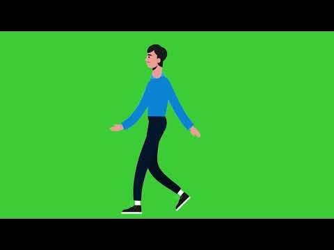 Free: Walking male illustration, Animation Walking Character Walk