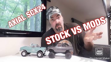 AXIAL SCX24 STOCK VS FREE UPGRADES!!