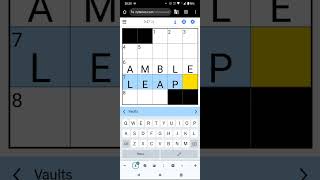 Speedsolving the NY Times Mini Crossword! (4 Mar 24) #puzzlegame #wordgames #puzzle #words Update