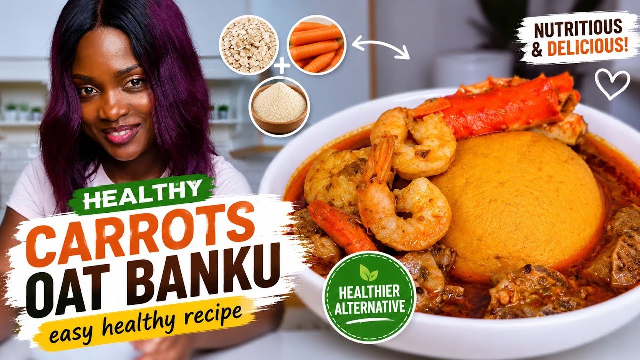 Healthy carrot oat banku  | easy healthy recipe