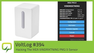 Hacking The IKEA VINDRIKTNING PM2.5 Sensor With Tasmota | Voltlog #394