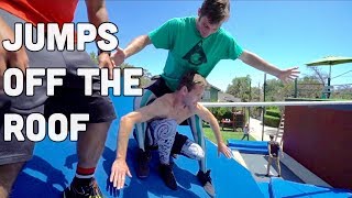 Roof To Trampoline Game