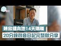 【疫情反思】陳欣健內地14天隔離　20分鐘聲音日記完整版分享