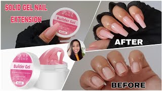 How To Use PINK Solid Builder Gel Easy - Builder Nail Gel Tutorial - BuriBuri Extension Gel 2023 screenshot 5