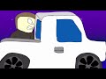Kid runs over dads foot in truck violette1st animation