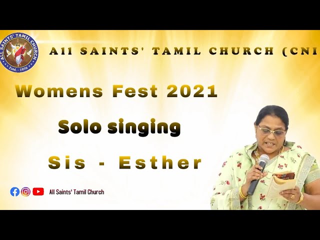 Women's Festival 2021 | Singing Competition | Sis. Esther | Tamil Christian Song | ASCYF class=