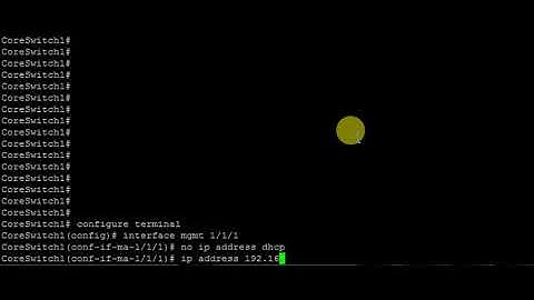 Configure management ip to Dell networking S4128F
