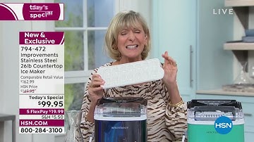 Improvements Portable Ice Maker with 26 lb. Capacity