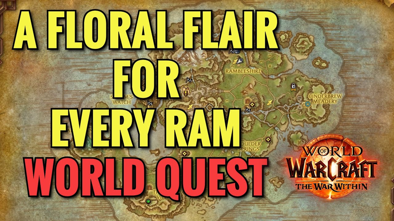 A Floral Flair For Every Ram World Quest (WoW TWW)