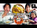 REACTING TO AUTHENTIC INDIAN FOOD WEARING TRADITIONAL INDIAN DRESS | KIDS TRIED FOR THE FIRST TIME!