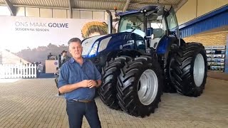 'n Gas trekker by New Holland Agriculture South Africa op NAMPO 2024.