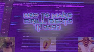 How to make Drill Beats in 2023 (Ghosty, 808melo) (FL STUDIO)