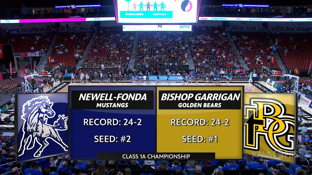 Class 1A — Newell-Fonda Mustangs vs. Bishop Garrigan Golden Bears