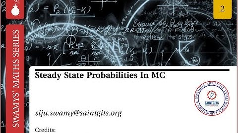 steady state Markov chain