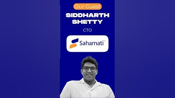 Account Aggregator Ecosystem | In Conversation with @SahamatiOrg CTO Siddharth Shetty
