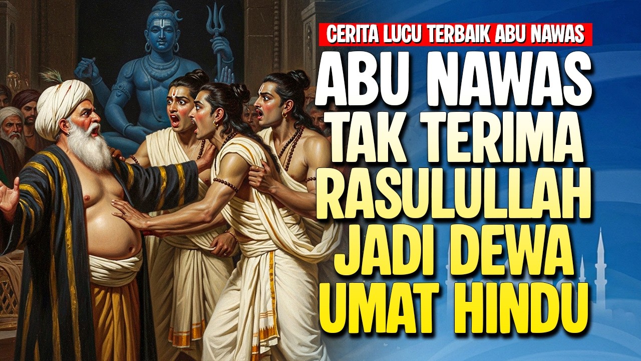 ABU NAWAS TAK TERIMA RASULULLAH DIJADIKAN DEWA UMAT HINDU - CERITA LUCU PENGANTAR TIDUR